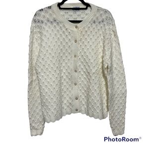 Vintage Grand-millennial Button Up Sweater by Wintuck 100% Orion Acrylic